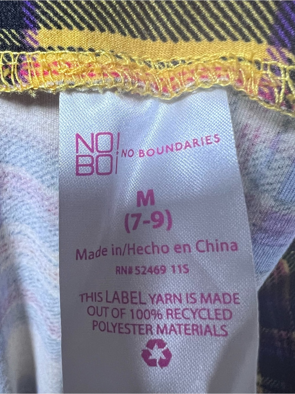 No Boundaries flare plaid pants size medium - Picture 5 of 5